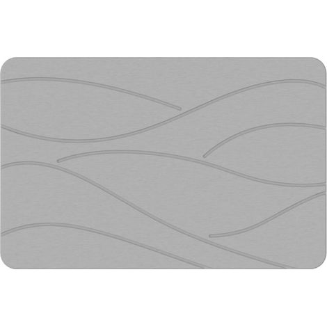 Diatomeen-bodenmatte, Hellgrau, 60x39,9 Cm, Rutschfeste Und Saugfähige Badematte/teppich.