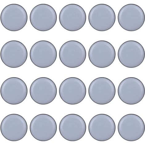25 Mm Stuhlgleiter, 20 Stück Möbelgleiter, Gleiter Für Möbel, Teflon-gleiter Für Büro- Und Haushaltsstühle (20 Mm, Rund)