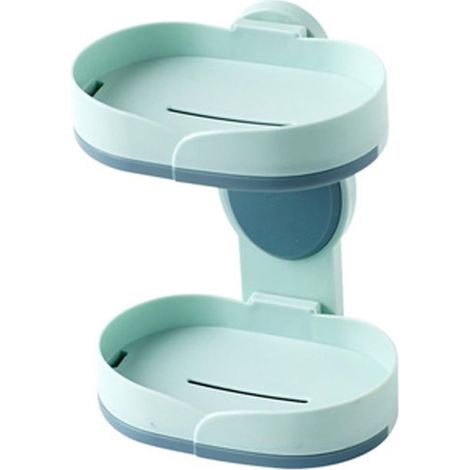 Doppelter Seifenspender Mit Saugnapf, Wasserdicht, Für Dusche, Badezimmer Und Küche, Ohne Bohren, Abnehmbar