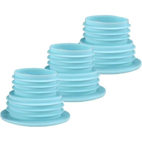 Geruchsneutralisierende Dichtungen Für Waschmaschinen, Küchen Und Badezimmer, Aus Langlebigem Silikon (3er-pack) (hellblau)