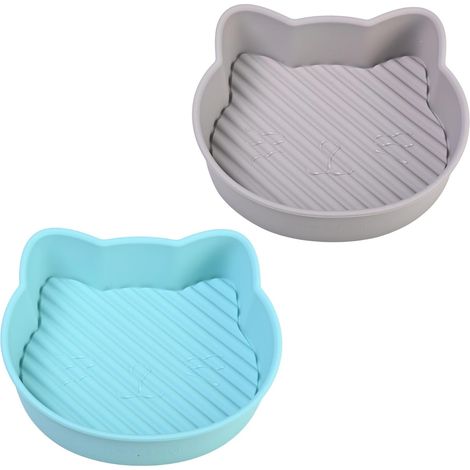 2 Stück Wiederverwendbare Silikonformen Für Heißluftfritteuse, Silikontablett Als Zubehör Für Heißluftfritteuse, Silikon-kuchenform Für Fritteuse, Mikrowelle Und Backofen, 18,8 Cm