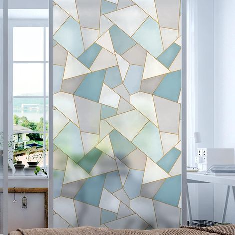 Abnehmbare Fensterfolie, Elektrostatische Folie, Uv-schutz-fensterfolie Für Zuhause, Blickdichte Fensterfolie Für Badezimmer, Schlafzimmer, Küche, A, 40x500cm (16x197)