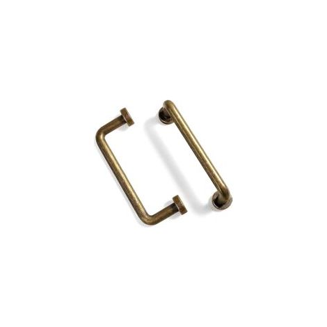 Set Aus 6 Antiken Messing-griffen – Lochabstand 96 Mm – Länge 110 Mm – Höhe 32 Mm – Für Schränke Und Schubladen