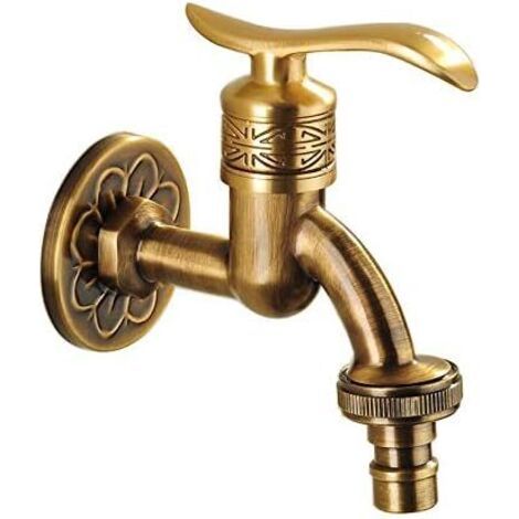 Wandmontierter Messing-rückflussverhinderer-wasserhahn Für Waschmaschine, Mopp, Pool Und Garten