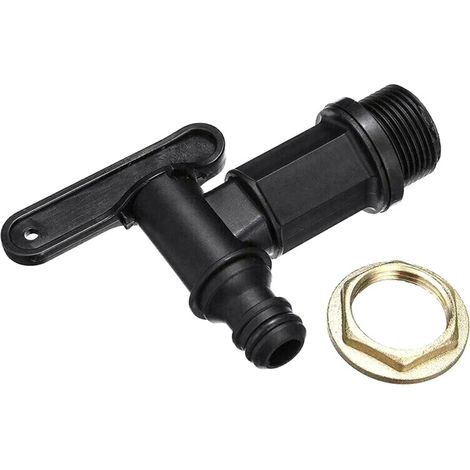 Hahn Für 1000l Ibc-container, Kunststoff-wasserbehälter-adapter, Schlauchanschluss Für Regenwasserspeicher Oder Kraftstofftank (kupfer)