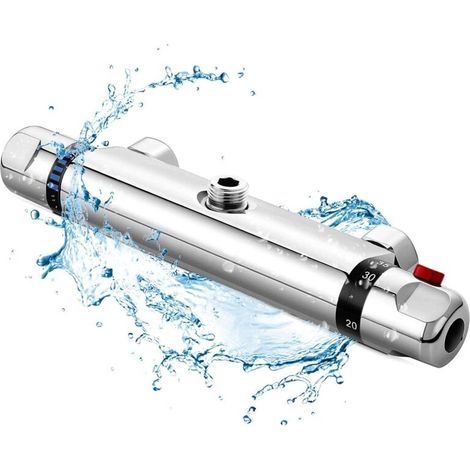 Thermostatische Duschmischer, Thermostatische Badewannenarmatur Aus Vollkupfer, Sicherheitsschutz Mit 38℃ Verbrühungsschutz-knopf, Präzise Temperatur- Und Volumenregulierung Für Badewannenmischer
