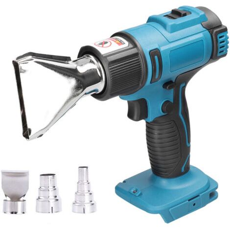 Crediri Kabellose Heizung Mit Lithium-batterie Und 2 Düsen, Kompatibel Mit Makita 18v Lithium-batterie, Mehrfarbig