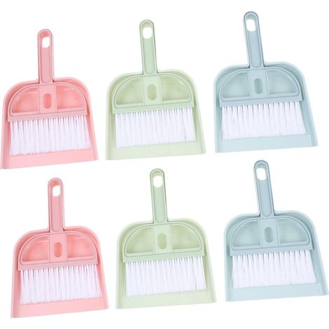 Set Aus 6 Mini-besen Und Kehrschaufeln, Reinigungswerkzeuge Für Haustiere