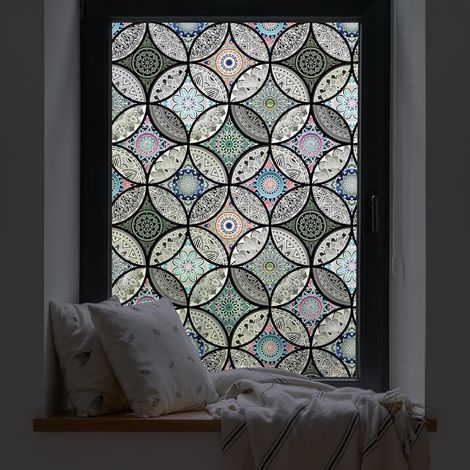 Nicht Klebende Vinylfolie Für Badezimmerfenster, Dusche, Duschtür, Uv-beständig, 44,5 X 200 Cm