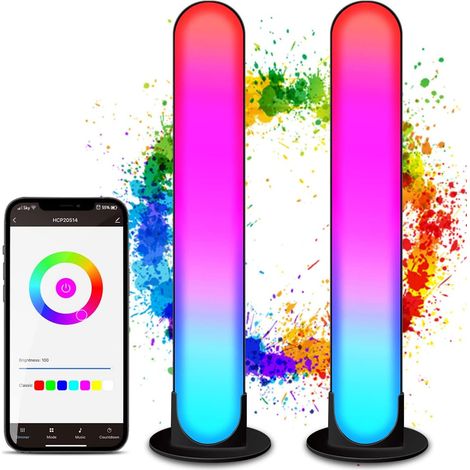 Led-stimmungslicht, Cgn Bluetooth-rgb-led-streifen Mit 16 Millionen Farben Und Musik-synchronisation, Intelligente Dekorative Leuchttisch Für Gaming Mit Mehreren Led-streifeneffekten