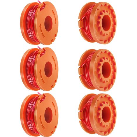 Set Aus 6 Spulen Und Ersatzfaden Für Motorsense Argos Mcgregor Mct2x1825 Clgt18lg/1 Wx150
