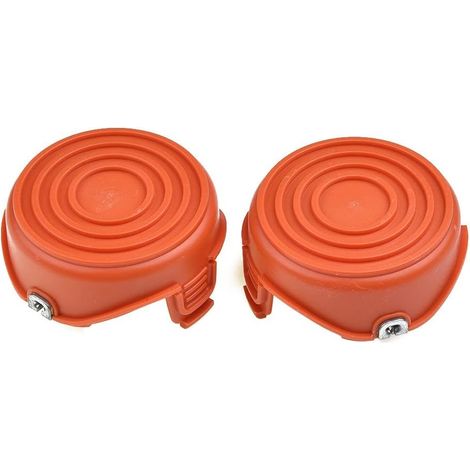 Qoxezy 2er-pack Spulenkappen Für Black & Decker, Schneidkopf Für Rasentrimmer Für Black & Decker Gl315 Gl350 Gl650 Gl670