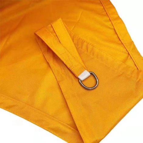 Schattensegel, Schattentuch, Dreieckiges Segel, Vordach, Uv-schutz, Langlebig Und Atmungsaktiv, Geeignet Für Balkon, Terrasse Und Garten, Orange, 3m×3m×3m