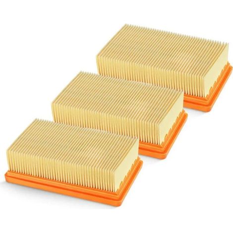 Aktionsangebot 3er-pack Ersatz-faltenfilter Für Kärcher Mv4 Mv5 Mv6 Wd4 Wd5 Wd6, Wd4p Wd5p Wd6p Nass-trockensauger – Ersetzt 2.863-005.0
