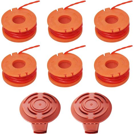 Die Spule Passt Auf Alle Rasenmäher, Kompatibel Mit Worx Wg154 Wg163 Wg180 Wg175 Wg155 Wg151 Wg160 Ersatzteile Für Rasenmäher Mit 2 Abdeckungen