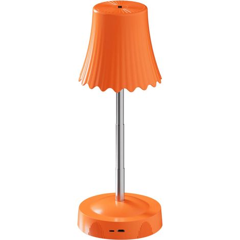 Wiederaufladbare Tischlampe Mit Verstellbarer Höhe Und Gestensensor – Intelligentes Ambiente-licht Für Schlafzimmer, Wohnzimmer, Restaurant Oder Badezimmer, Orange