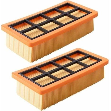 2er-pack Ersatzfilter Für Kärcher Staubsauger Ad 3200, Ad 3 Premium, Ad 4 Premium – Flacher Faltenfilter – Fängt Feinstaub Ein