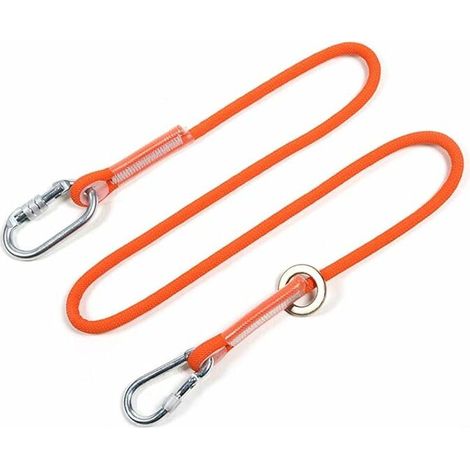 Professionelles Nylon-sicherheitsseil Mit Haken - Hochfestes Klettergeschirr Und Absturzsicherung (3m)