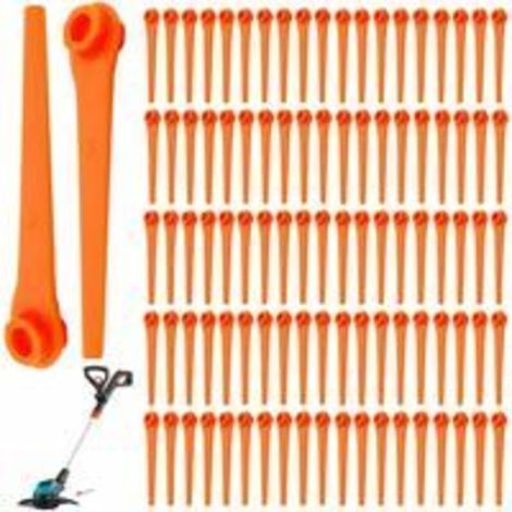 Satz Von 100 Ersatzklingen Aus Kunststoff Für Gardena Freischneider 9823 9825 9820 9821 70mm Motorsense-klingen