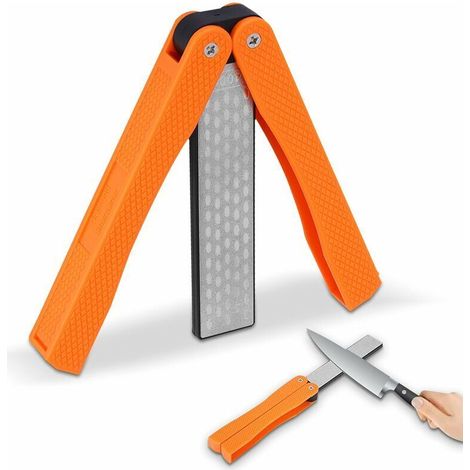 Messerwetzstein, 400/600 Körnung Faltbarer Taschen-diamant-wetzstein, Doppelseitiger Diamant-taschenwetzstein Zum Schärfen Von Küchen-, Garten- Und Outdoor-camping-werkzeugen