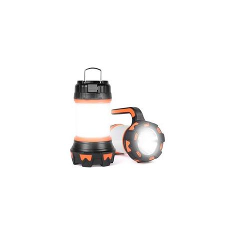 Wiederaufladbare Led-laterne, 1000 Lumen 3600mah Campinglampe 360°, Wiederaufladbarer Tragbarer Led-strahler, Ultra Stark, Campinglampe Mit 6 Modi, Usb-kabel Enthalten, Ipx4 Wasserdicht [energieklasse