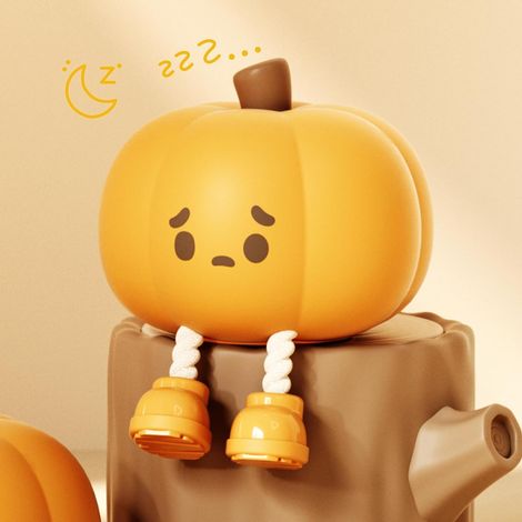 Kleines Led-kürbis-nachtlicht, Dimmbare Silikon-nachttischlampe, Wiederaufladbares Berührungsempfindliches Nachtlicht Für Halloween-dekoration