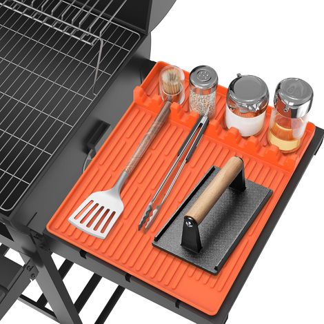 Silikonmatte Für Grill, Große Silikonmatte Mit Tropfschutz, Grillmatte Für Barbecue