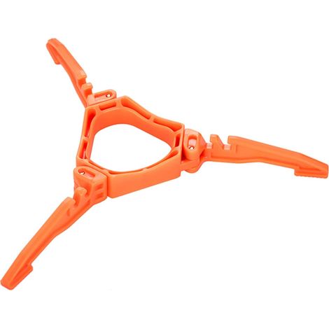 Fire-maple Stützhalterung Für Gasflaschen Aus Rutschfestem, Faltbarem Abs, Tragbarer Dreibeinständer Für Camping, Wandern Und Kochen (orange)
