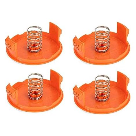 (4 Spulenkappen + 4 Federn) Ersatz-spulenkappe Für Black & Decker Rasentrimmer Gh900 Lst201 Gh600 Nst2018 Cst2000