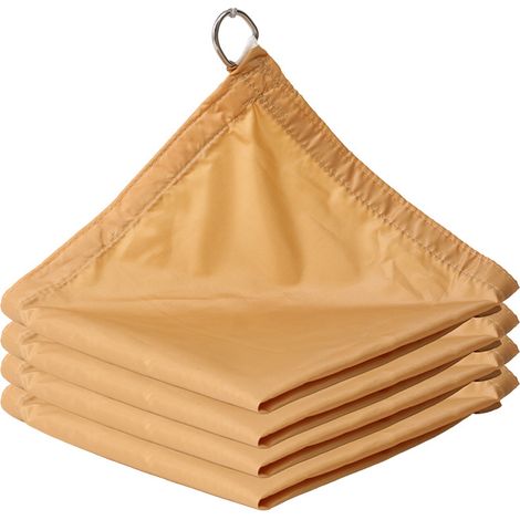 Ein Orangefarbenes Sonnensegel, 22 Meter, Für Hofgärten, Für Den Außenbereich, Regenfest, Wasserdicht Und Sonnenschutzend.