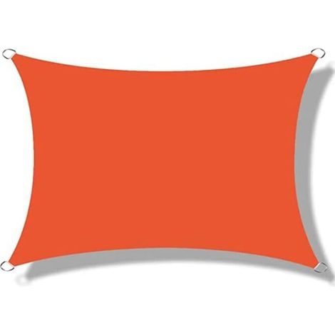 Rechteckiges Schattensegel, Wasserdichtes Schattensegel Mit 95 % Uv-schutz, Winddurchlässig Und Atmungsaktiv, Für Pergola, Terrasse, Balkon, Garten Und Außenbereich, Orange, 2x2 M [energieklasse