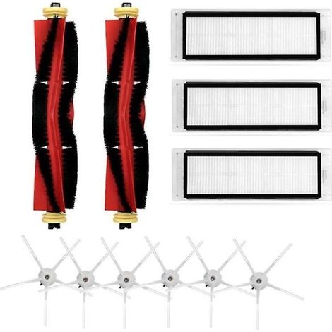 Hepa-filter-set Für Hauptbürste Und Seitenbürste Für Mi 1s Saugroboter, Kompatibel Mit S50 S51 S55 S6 T4 T6 T60 T61 T65 P