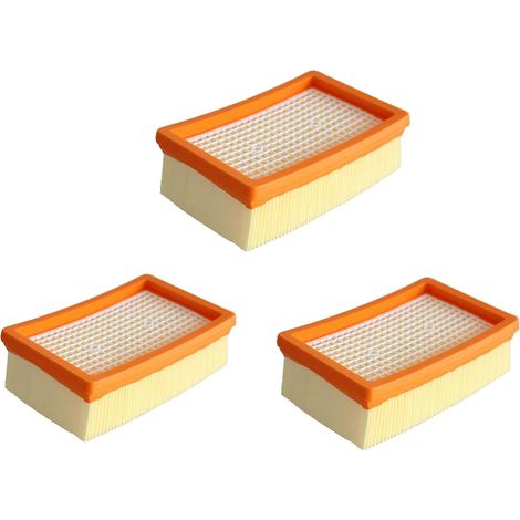 3er-pack Ersatzfilter, Flache Faltenfilter, Hepa-filter-zubehörset, Flache Faltenfilter-staubsauger-ersatzteile Kompatibel Mit Kärcher Staubsaugern Wd5 Wd4 Mv4 Mv5