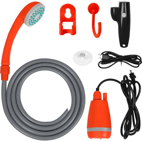 Tragbare Usb-elektrodusche Mit Lithium-akku, Orange