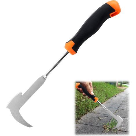 Manueller Edelstahl-unkrautentferner, 34 Cm, Moos- Und Unkrautentferner Für Pflasterfugen, Gartenwerkzeug