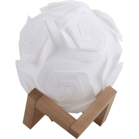 Nachtlicht - Kreatives Led-nachtlicht Mit Usb-anschluss, Kleine Bastel-tischlampe Mit Holzständer