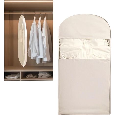 Platzsparender Hängender Kleidersack Mit Selbstkomprimierendem Reißverschluss (rosa, M)