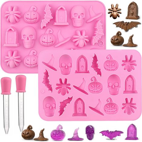 Silikonformen Für Halloween, Schokoladenbonbons, Weiche Bonbons,