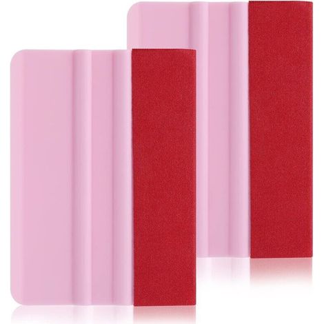 2er-set Vinyl-rakel Zum Entfernen Von Luftblasen - 10,2 Cm - Mit Weichem Filztuch - Für Auto-vinylfolie, Fenster, Tapeten, Aufkleber