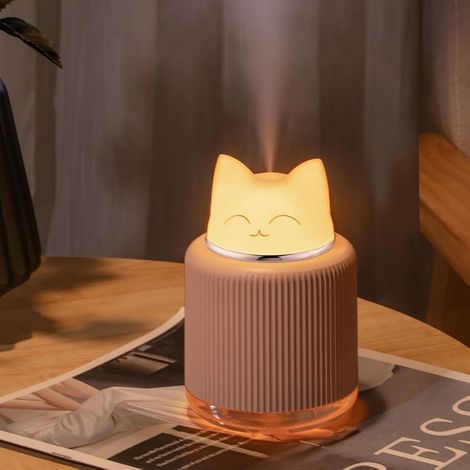 Mini-luftbefeuchter Für Katzen – Persönlicher Luftbefeuchter Für Schreibtisch, Auto, Pflanzen, Büro Und Schlafzimmer (rosa)
