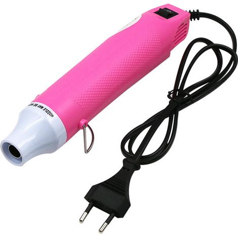 220v Heißluftpistole, Schraubendreher-set Für Relief-heißluftpistole, Diy, Rosa