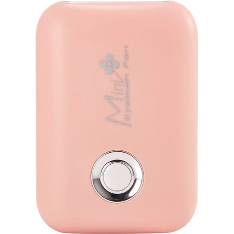 Tragbarer Mini-usb-ventilator Mit 3 Windstufen, Wiederaufladbarer Hand-wimperntrockner, Leichter Blattloser Ventilator Für Reisen, Büro Und Zuhause, Rosa