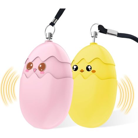 2 Stück Personalalarm, 135 Db Taschenalarm, Persönliche Notfallsirene Mit Led-licht, Sicherheitsalarme Für Kinder