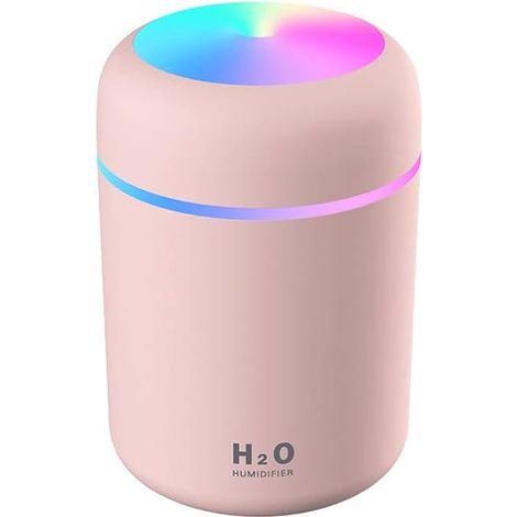 Bunter Und Trendiger Mini-luftbefeuchter, Ätherischer Öl-diffusor Für Auto, Büro, Schlafzimmer Usw. (rosa)