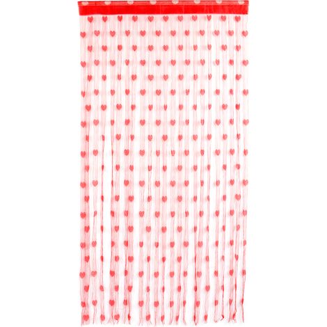 Polyester-tür- Und Fenstervorhang – Ideal Für Die Dekoration Von Schlafzimmer Und Wohnzimmer (rot) – 100 X 200 Cm