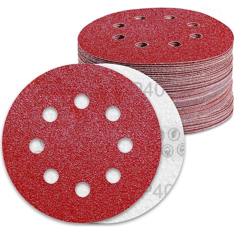 Schleifscheiben 125mm Korn 40 Schleifpapier 70 Stück 8 Löcher Schleifscheibe Für Exzenterschleifer