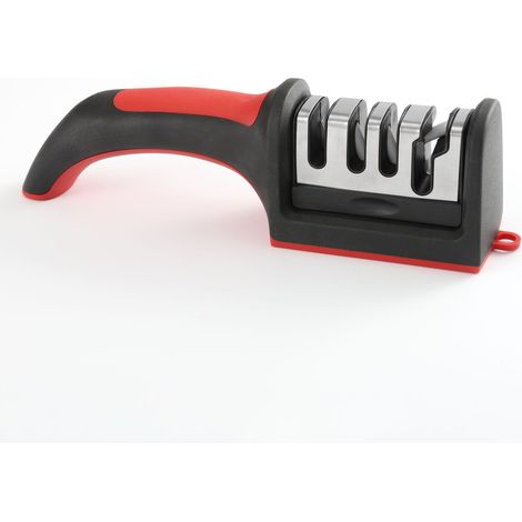 Roter Messerschärfer, Tragbarer Schneller Schärfer Für Messer Und Scheren, Multifunktionaler Schärfer Für Den Haushalt.