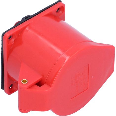 Industriesteckdose, Verdeckte Installation, Wasserdicht, Dreiphasig, 5-polig, 32a, 220-380v/240-415v