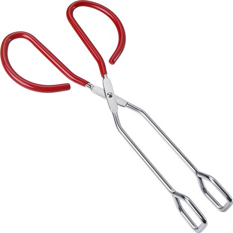 Rote Küchenzange, 27 Cm (brotzange, Steakzange, Grillzange, Barbecue-zange, Küchengerät)