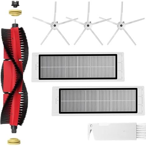 Zubehör-set Für Xiaomi Roborock Staubsauger S5 Max S6 Max S6 Pure S6 Maxv S50 S51 S55 S60 S65 S5 S6, 1 Hauptbürste, 2 Hepa-filter, 3 Seitenbürsten